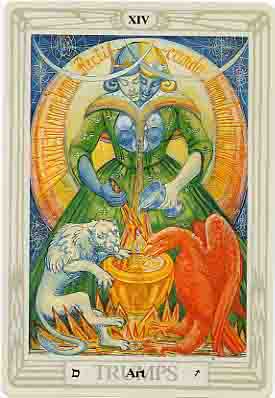 "Art" (Temperance) from the Crowley-Harris "Thoth" tarot