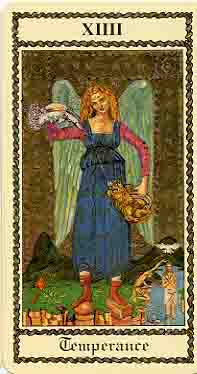 "Temperance" from the "Medieval Scapini Tarot"