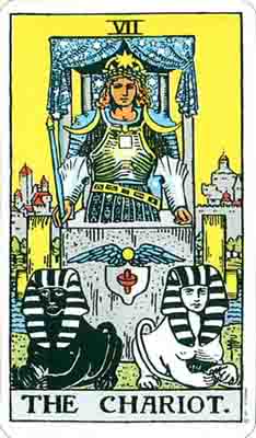 "The Chariot" from the Rider-Waite-Smith tarot