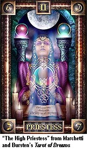 "High Priestess" card from Marchetti and Bursten’s Tarot of Dreams